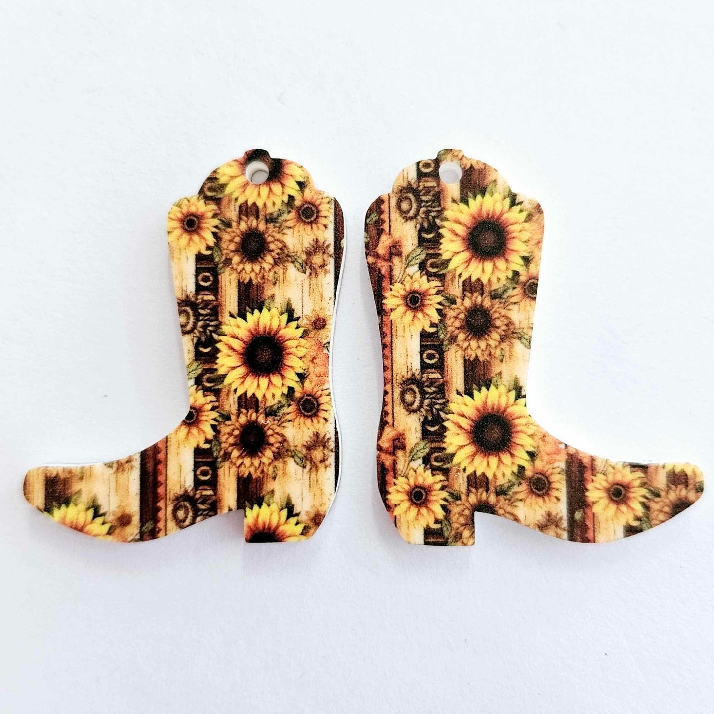 35mm COUNTRY SUNFLOWER Acrylic BOOTS