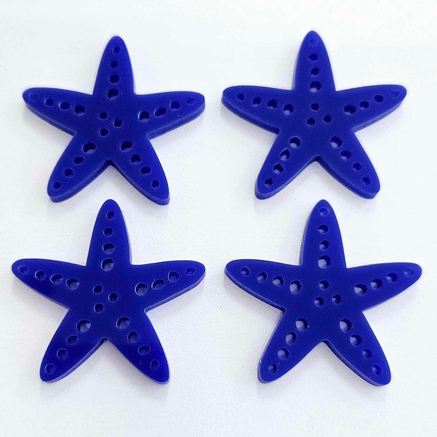 33mm DARK BLUE Acrylic STARFISH