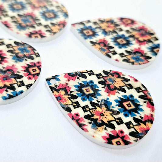 40mm AZTEC Acrylic TEARDROPS