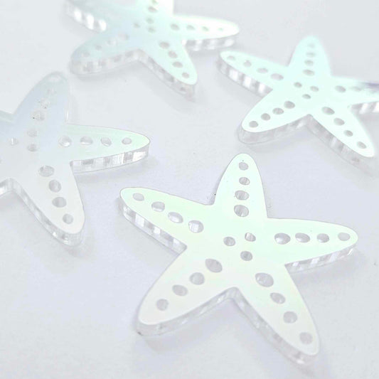 33mm IRIDESCENT Acrylic STARFISH