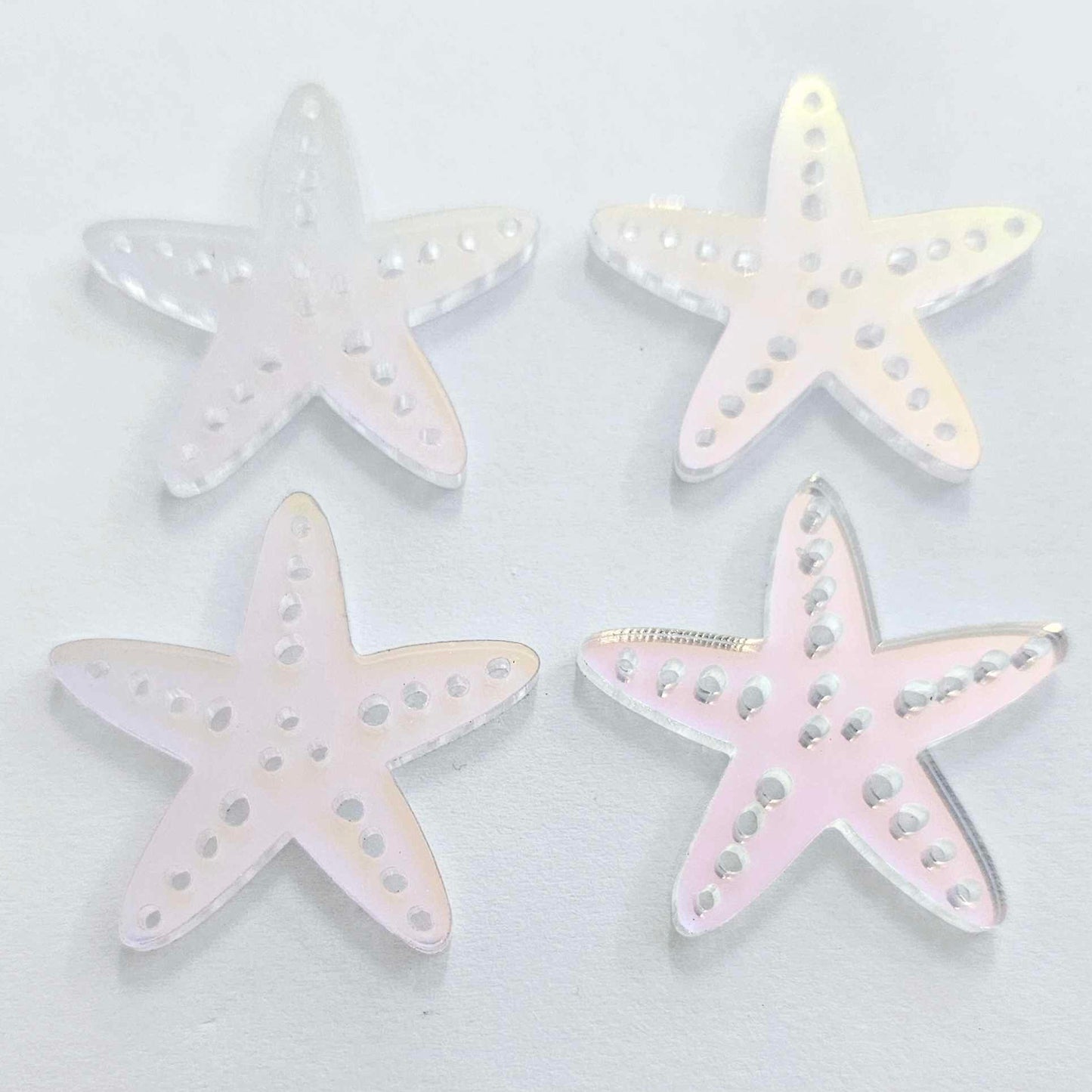 33mm IRIDESCENT Acrylic STARFISH