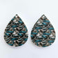 40mm COUNTRY FEATHERS Acrylic TEARDROPS