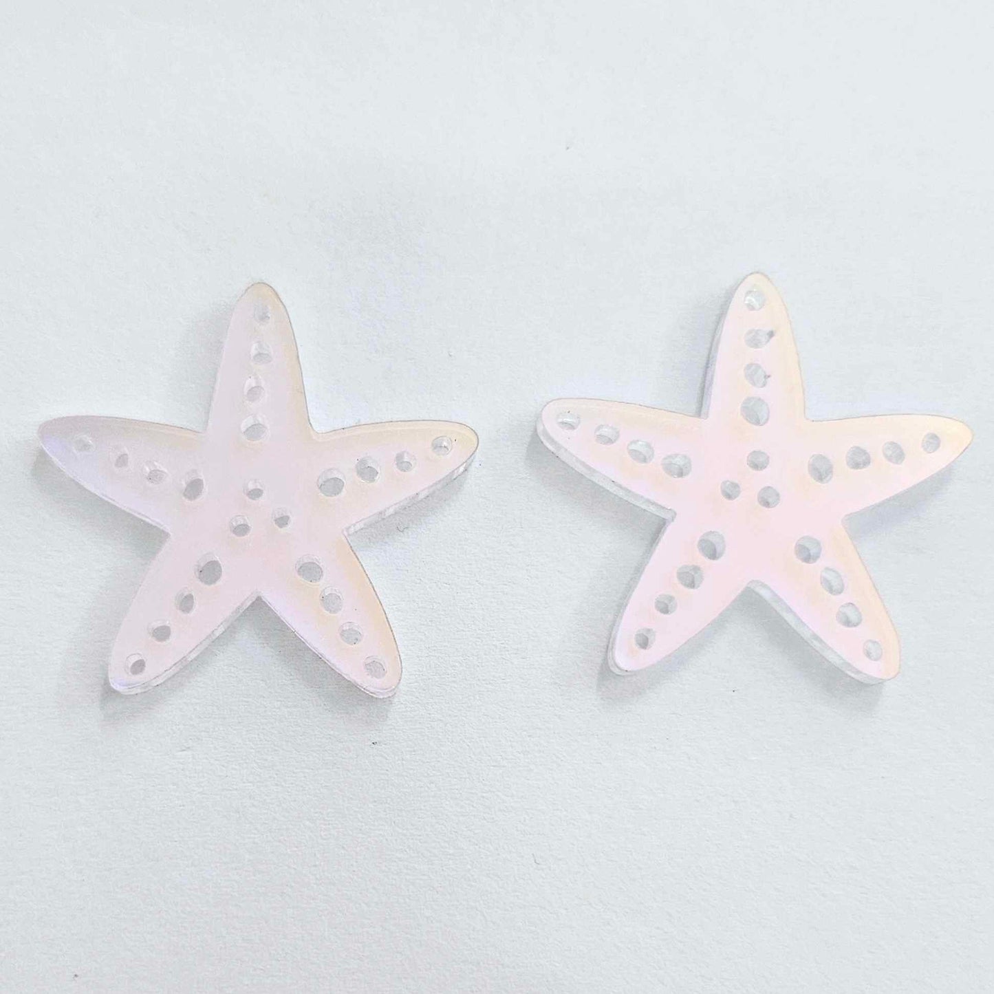 33mm IRIDESCENT Acrylic STARFISH