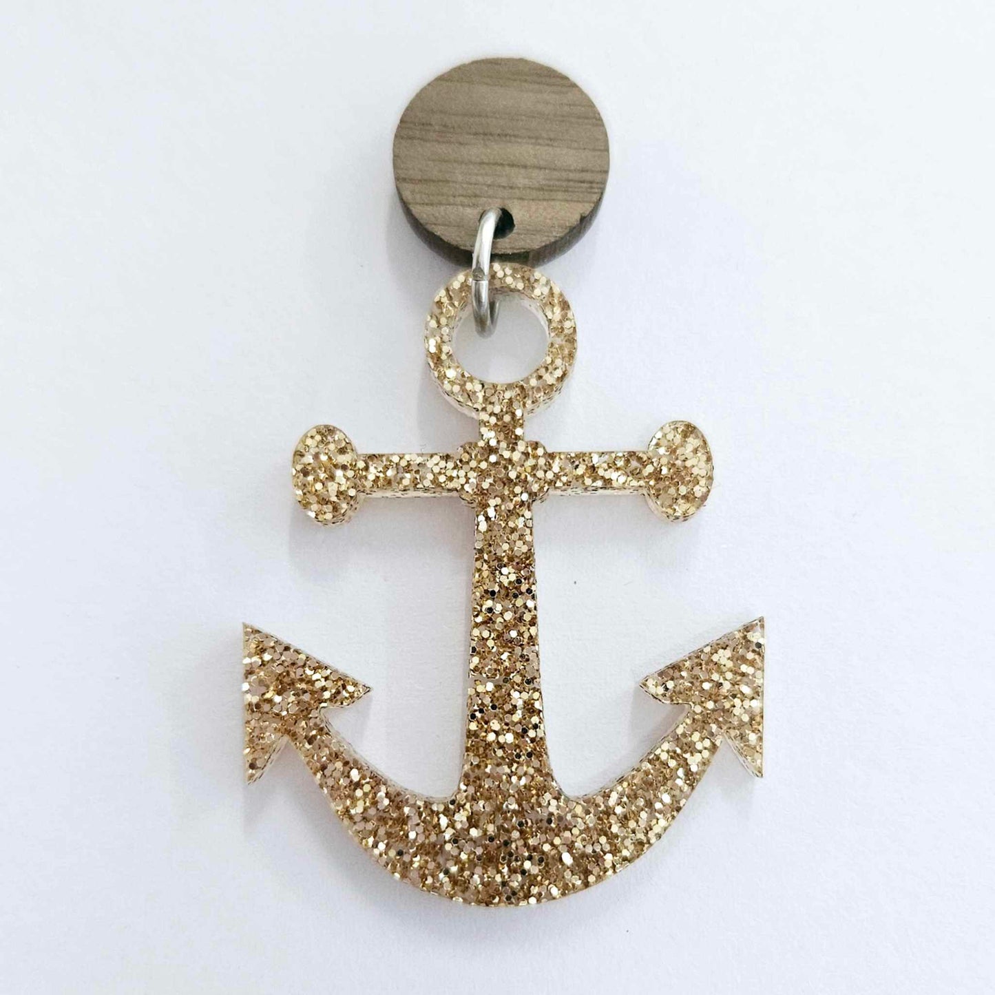 40mm ROSE GOLD GLITTER Acrylic ANCHORS