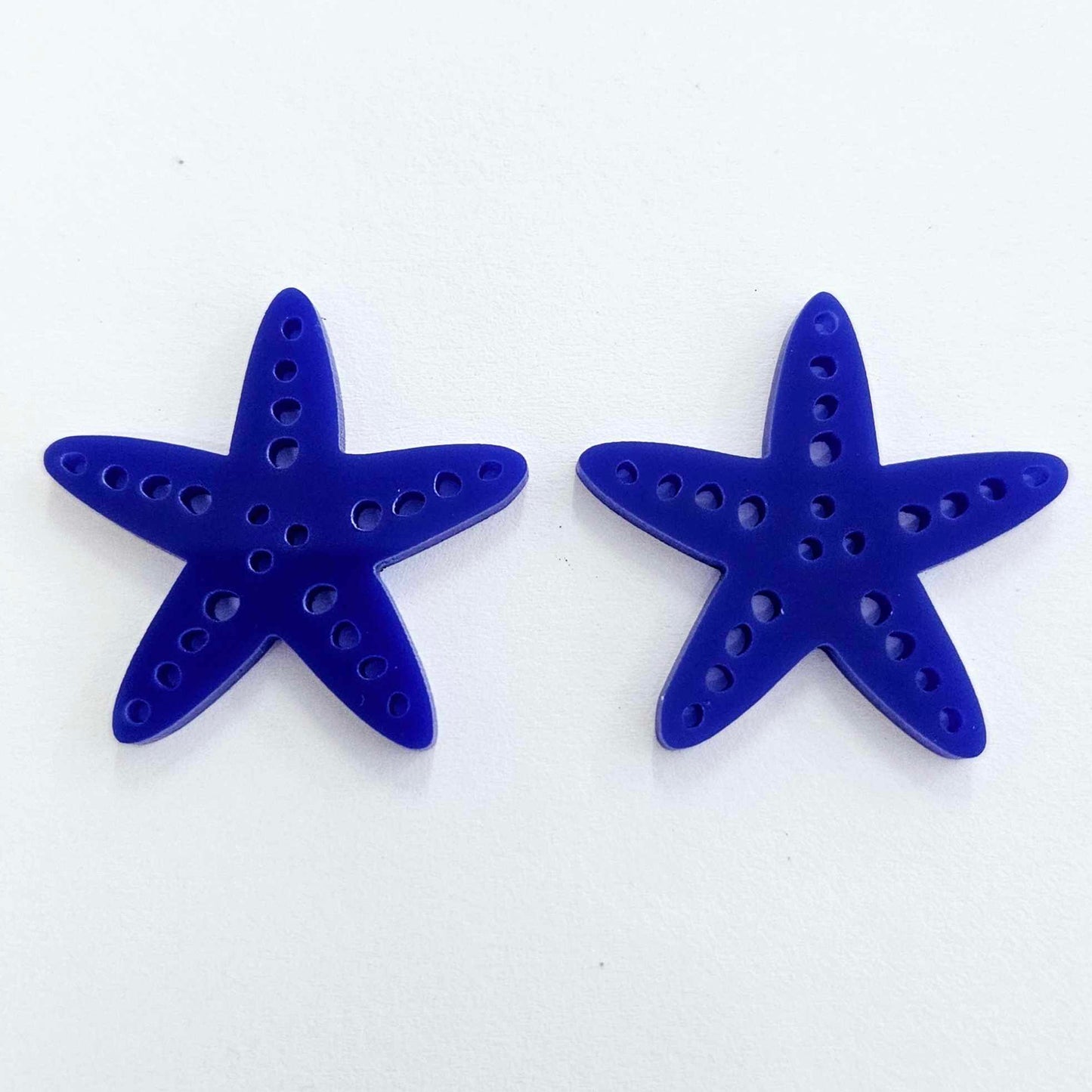 33mm DARK BLUE Acrylic STARFISH