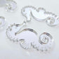 40mm SILVER MIRROR Acrylic SEAHORSES