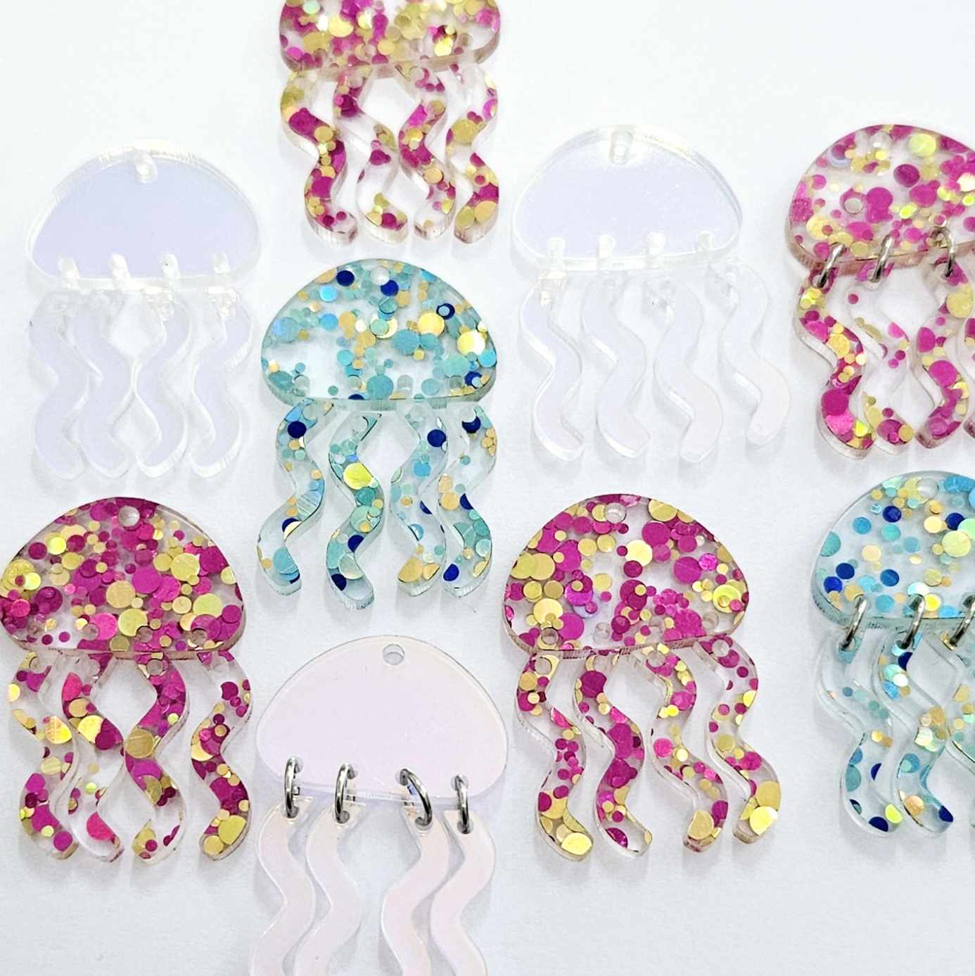 40mm MIXED Acrylic JELLYFISH PACK