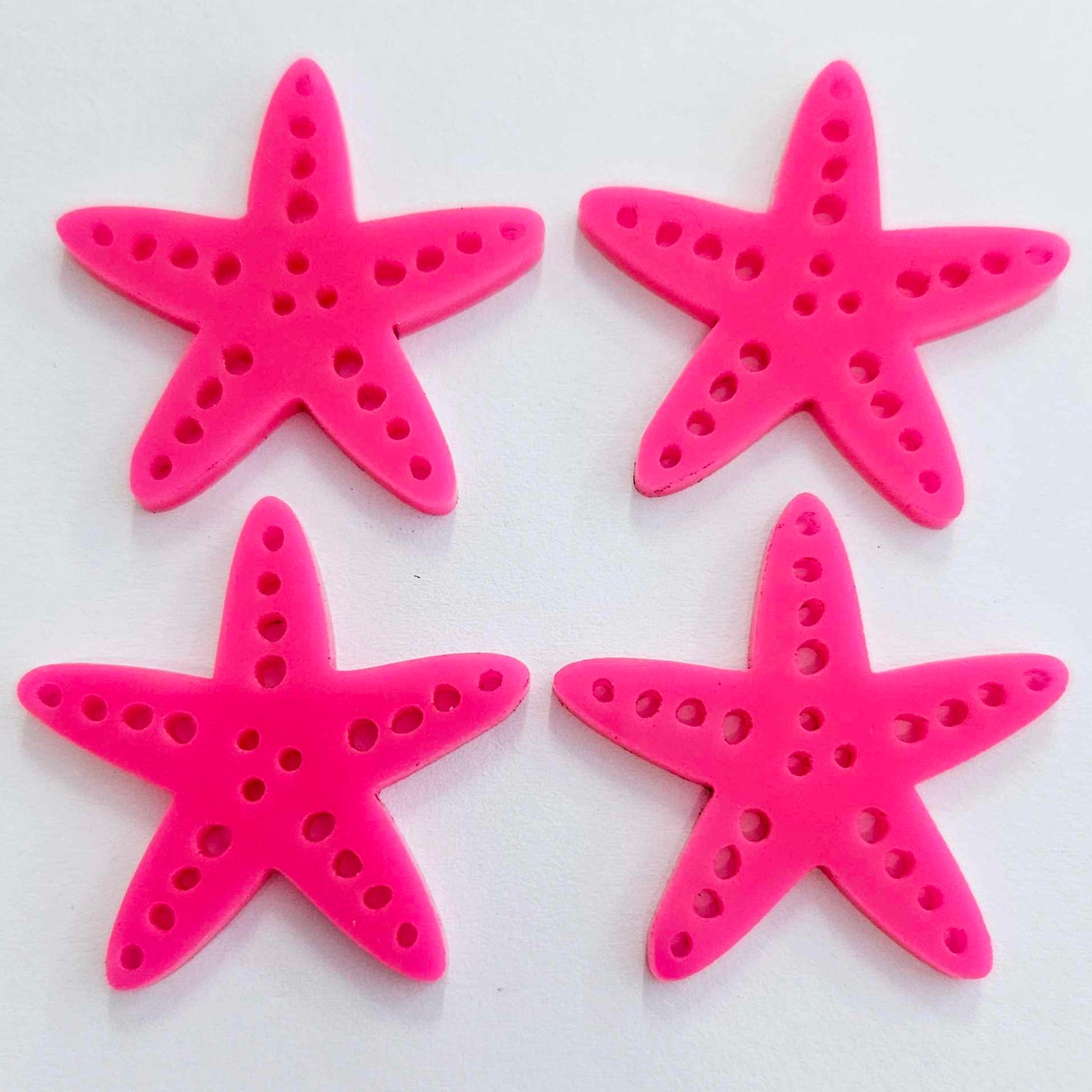 33mm HOT PINK Acrylic STARFISH