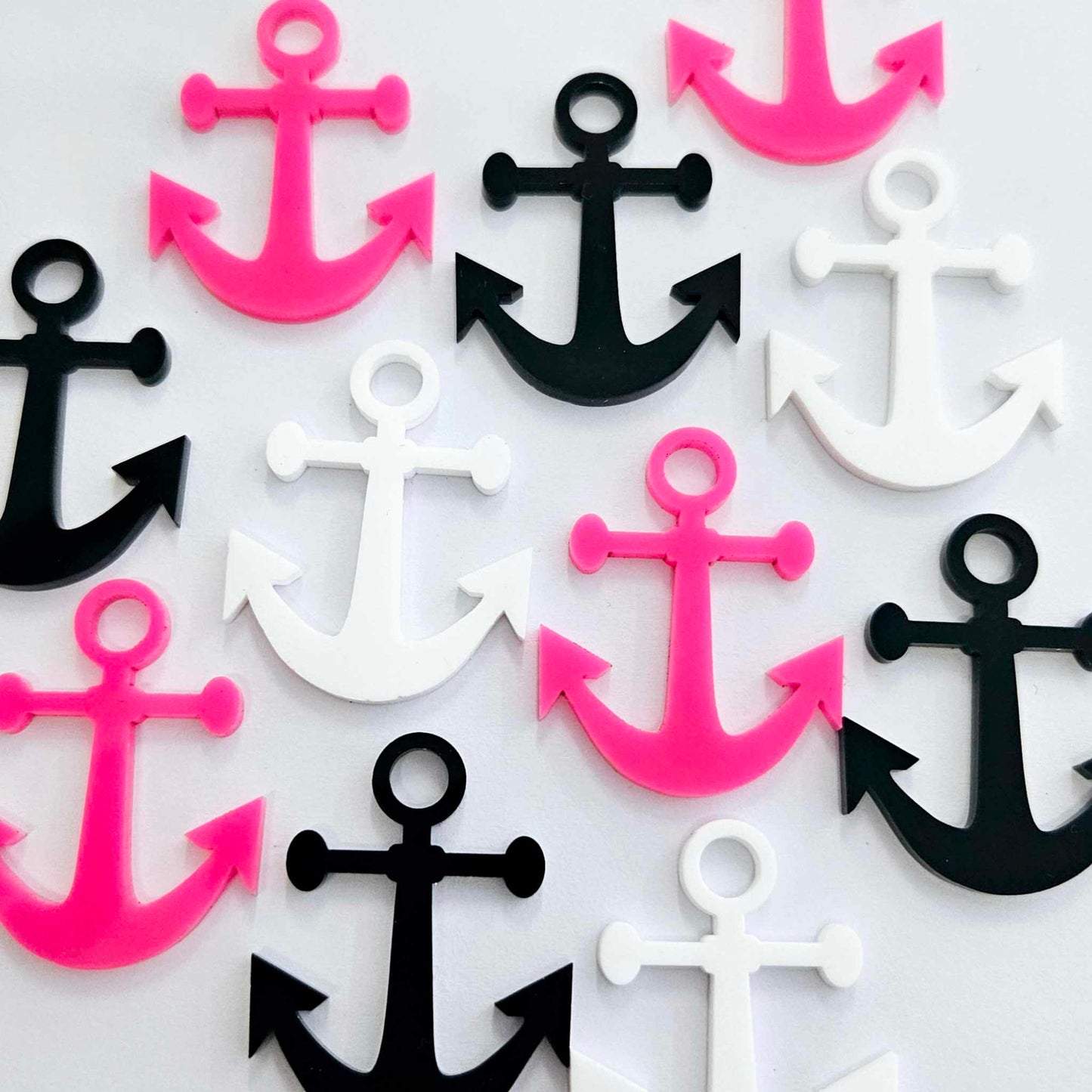 40mm SOLID COLOURS Acrylic ANCHORS MIXED PACK