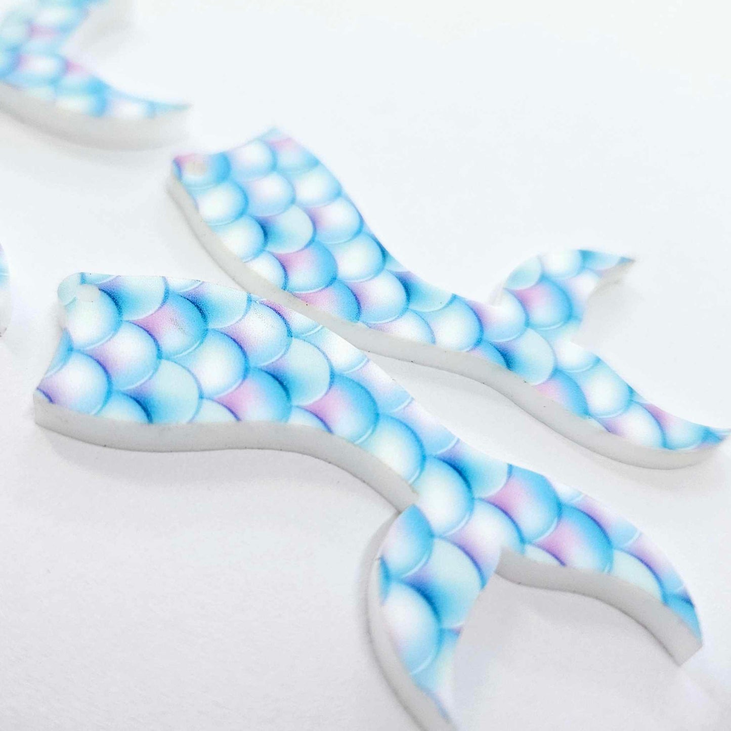 50mm UV PRINT Acrylic MERMAID TAILS