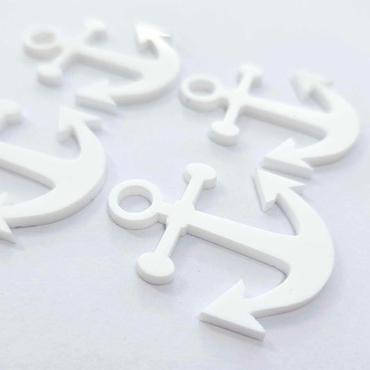 40mm WHITE Acrylic ANCHORS