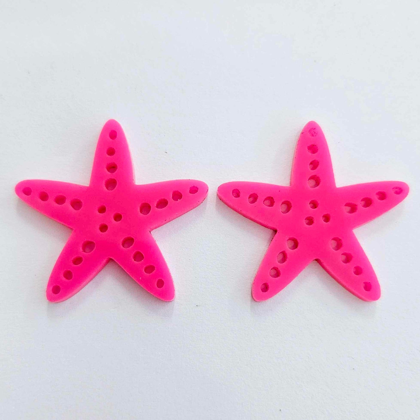 33mm HOT PINK Acrylic STARFISH