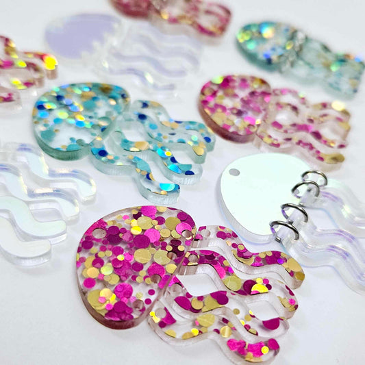 40mm MIXED Acrylic JELLYFISH PACK