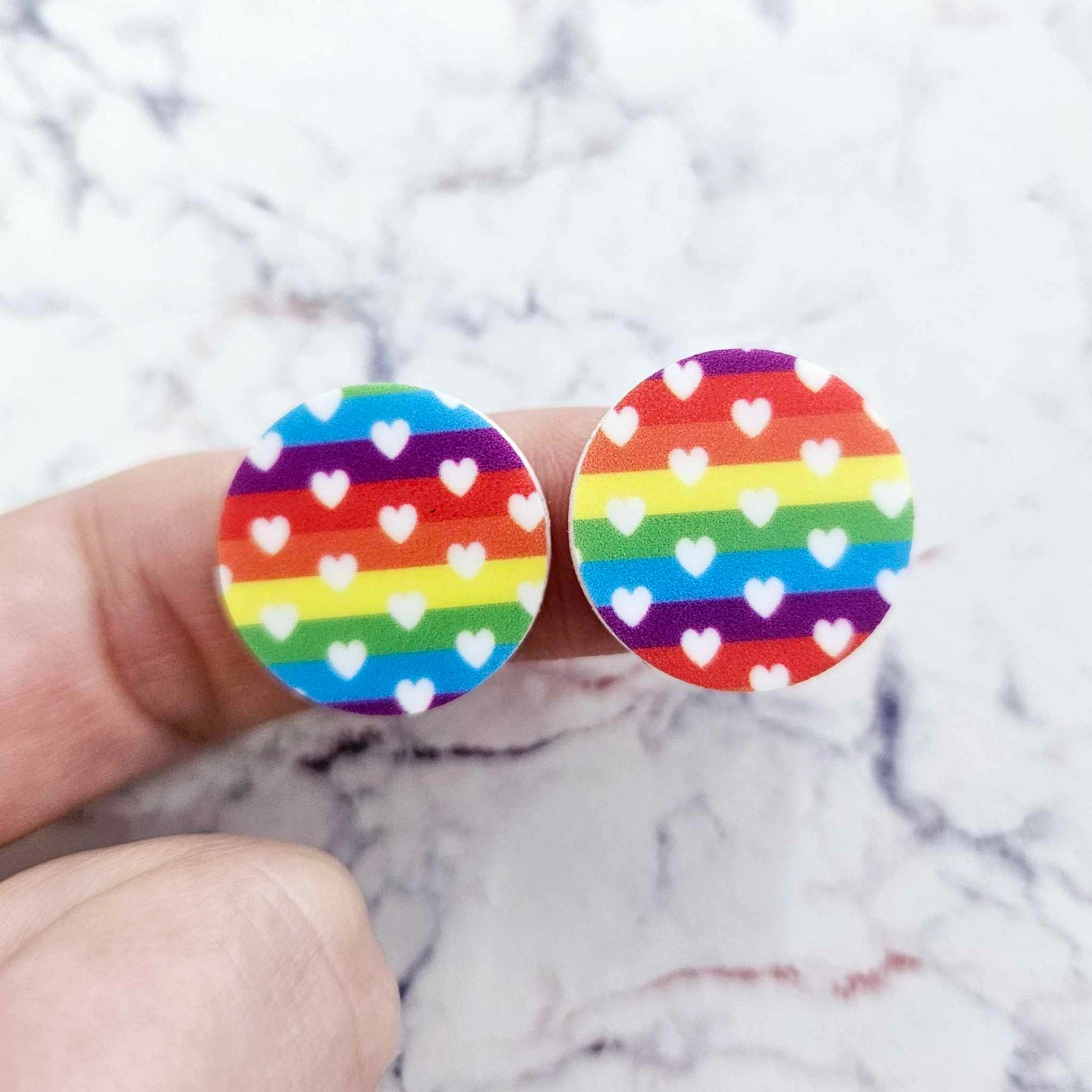 20mm RAINBOW PRIDE Acrylic CIRCLES