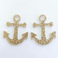 40mm ROSE GOLD GLITTER Acrylic ANCHORS