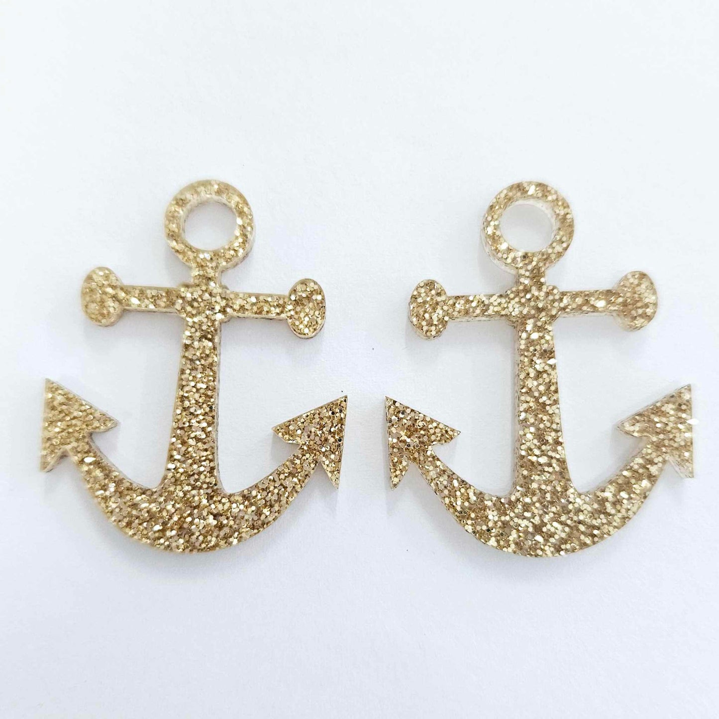 40mm ROSE GOLD GLITTER Acrylic ANCHORS