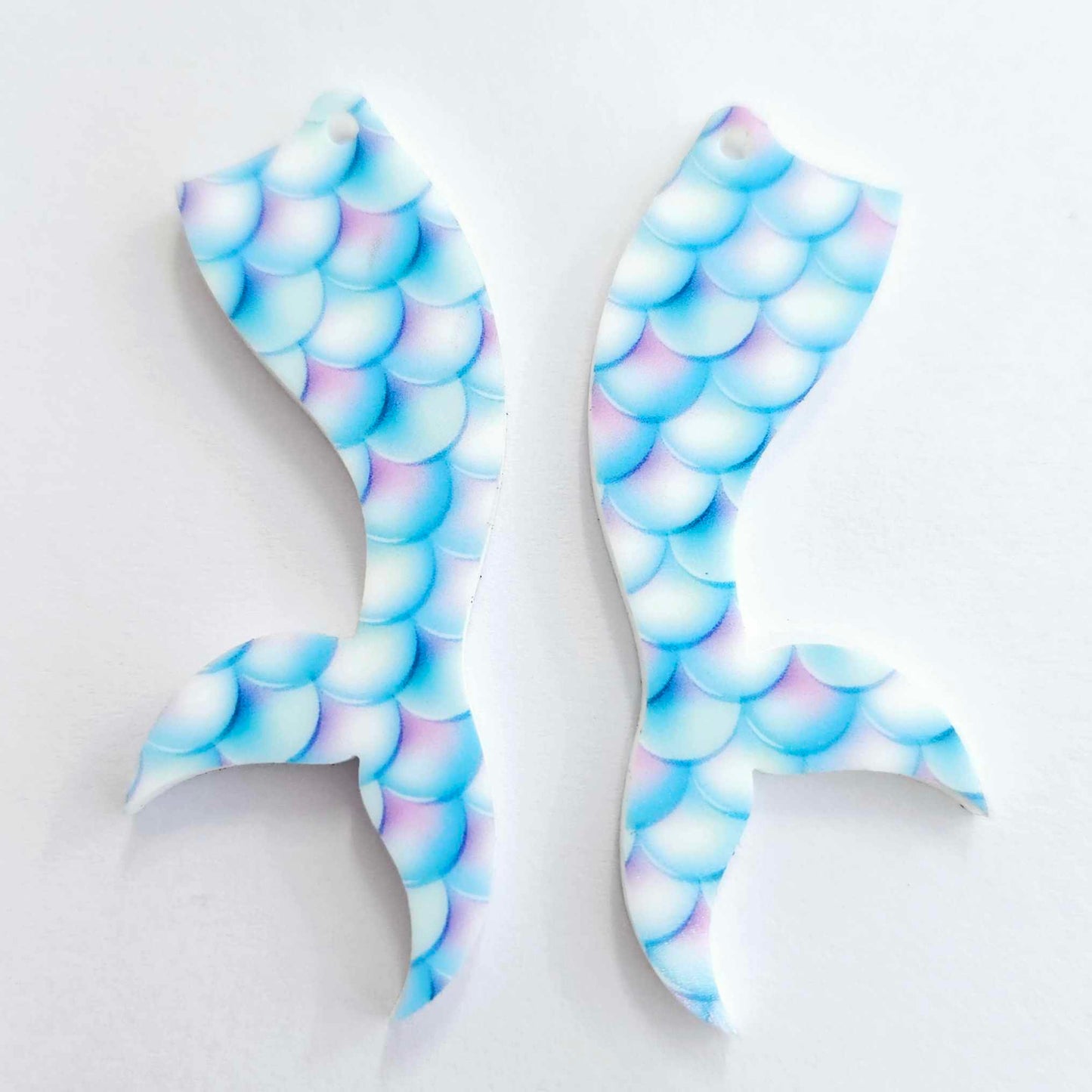 50mm UV PRINT Acrylic MERMAID TAILS