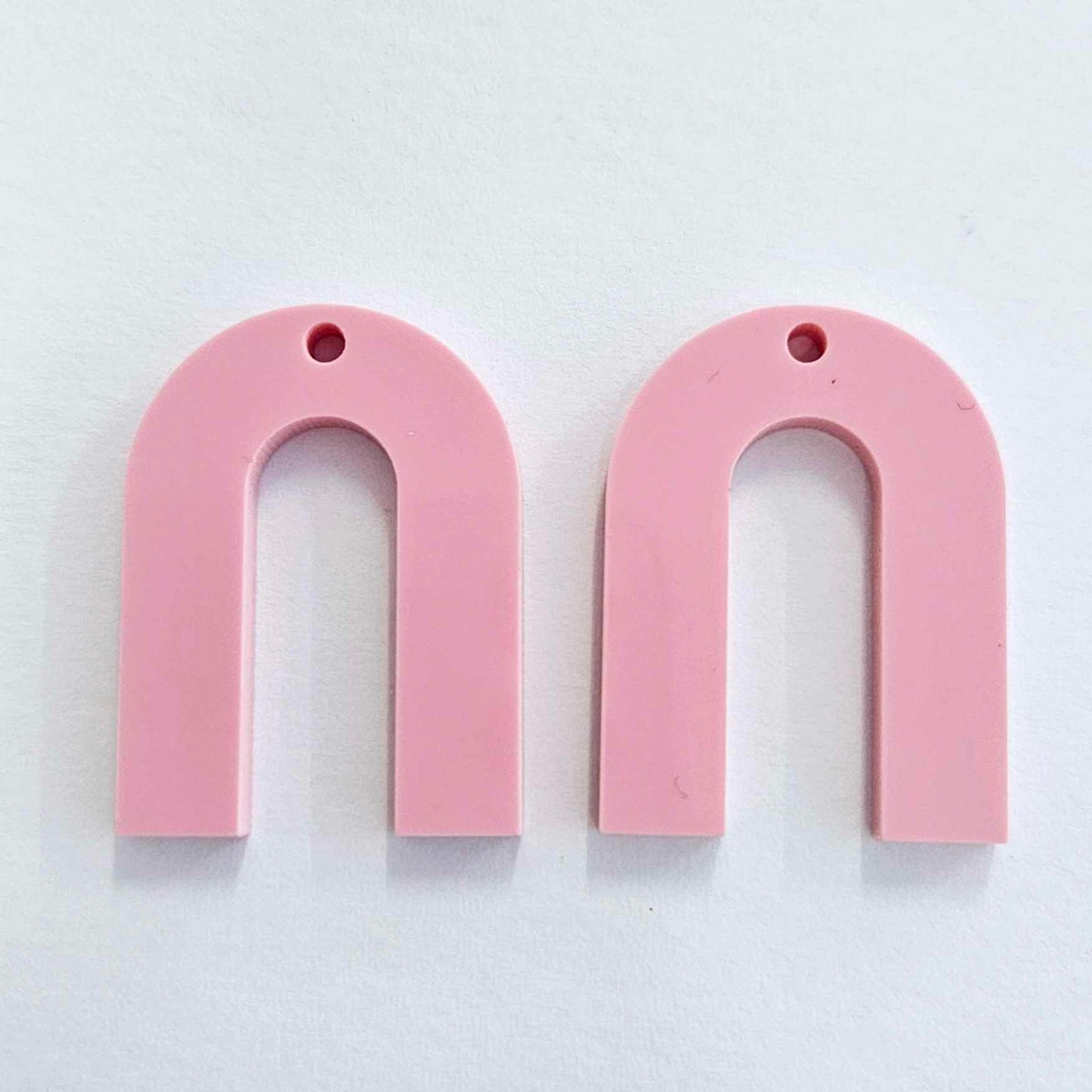 30mm PASTEL PINK Acrylic ARCHES (U Shape)