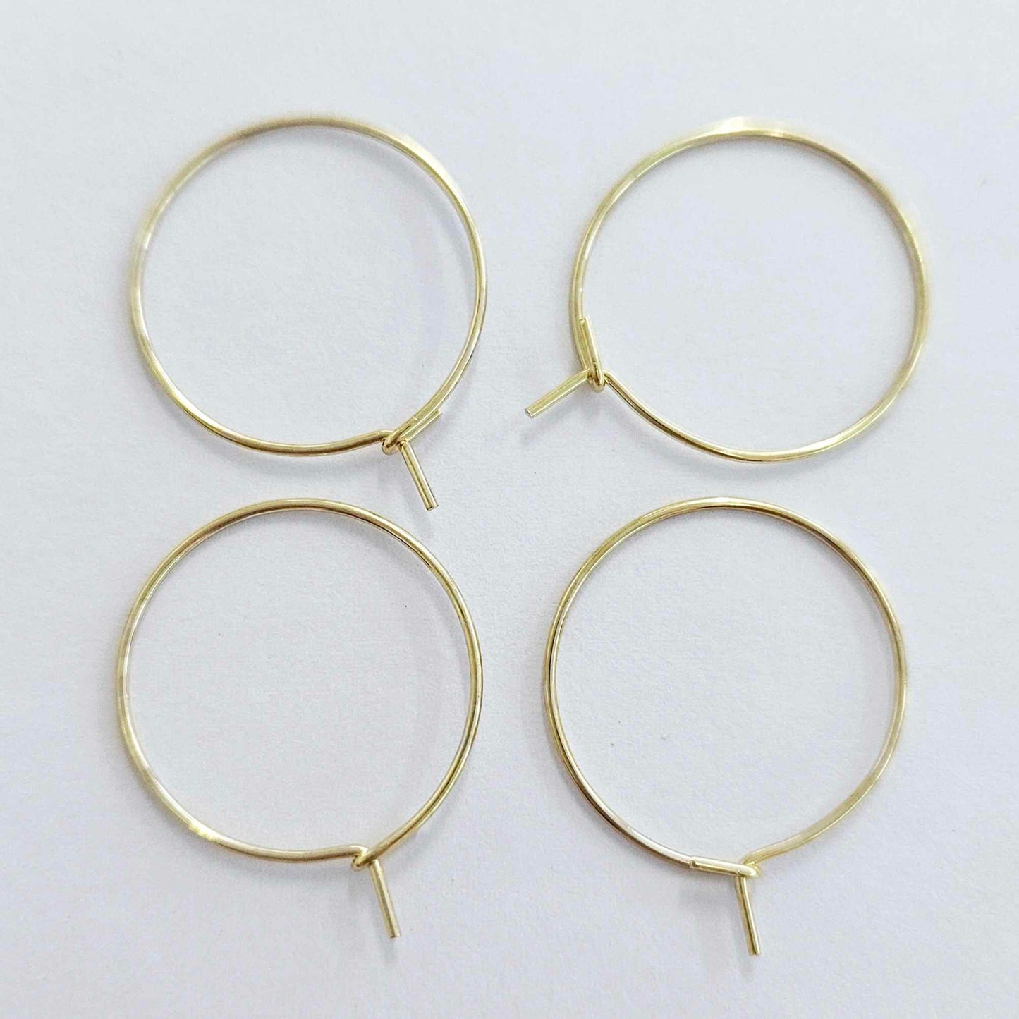 20mm GOLD HOOPS 316 Surgical Stainless Steel (Hook Closure)