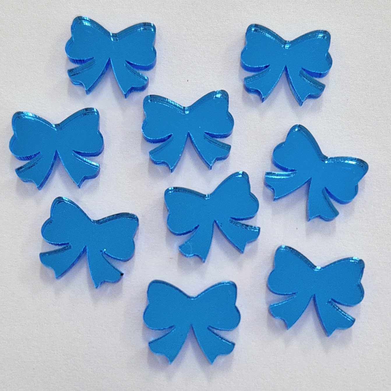 16mm BLUE MIRROR Acrylic BOWS