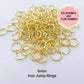 6mm GOLD Jump Rings IRON