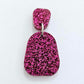 25mm PINK/SILVER GLITTER Acrylic MINI DROPS MIXED PACK