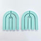 40mm PASTEL TURQUOISE (AQUA) Acrylic RAINBOWS