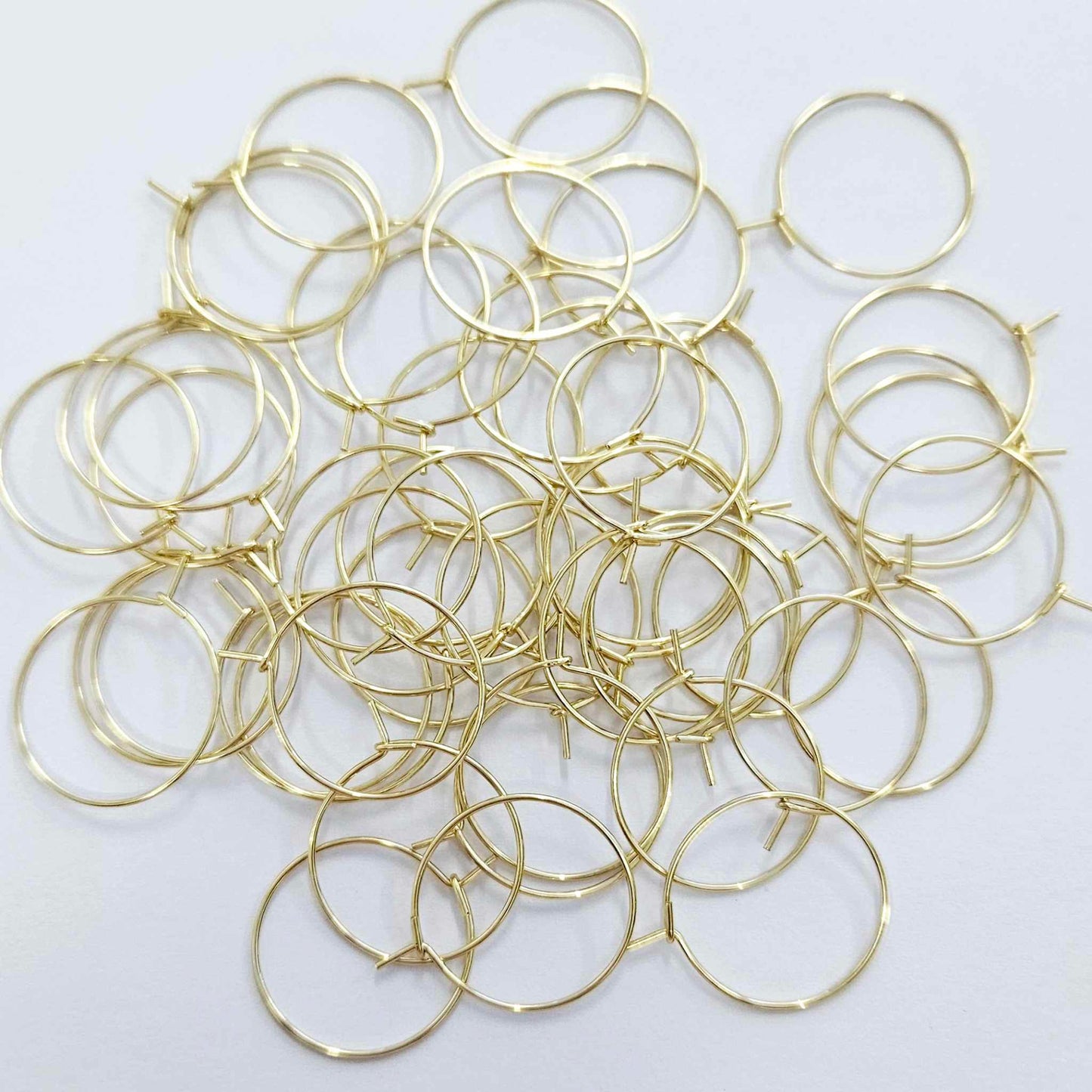 20mm GOLD HOOPS 316 Surgical Stainless Steel (Hook Closure)