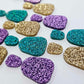 25mm GLITTER Acrylic MINI DANGLES MIXED PACK