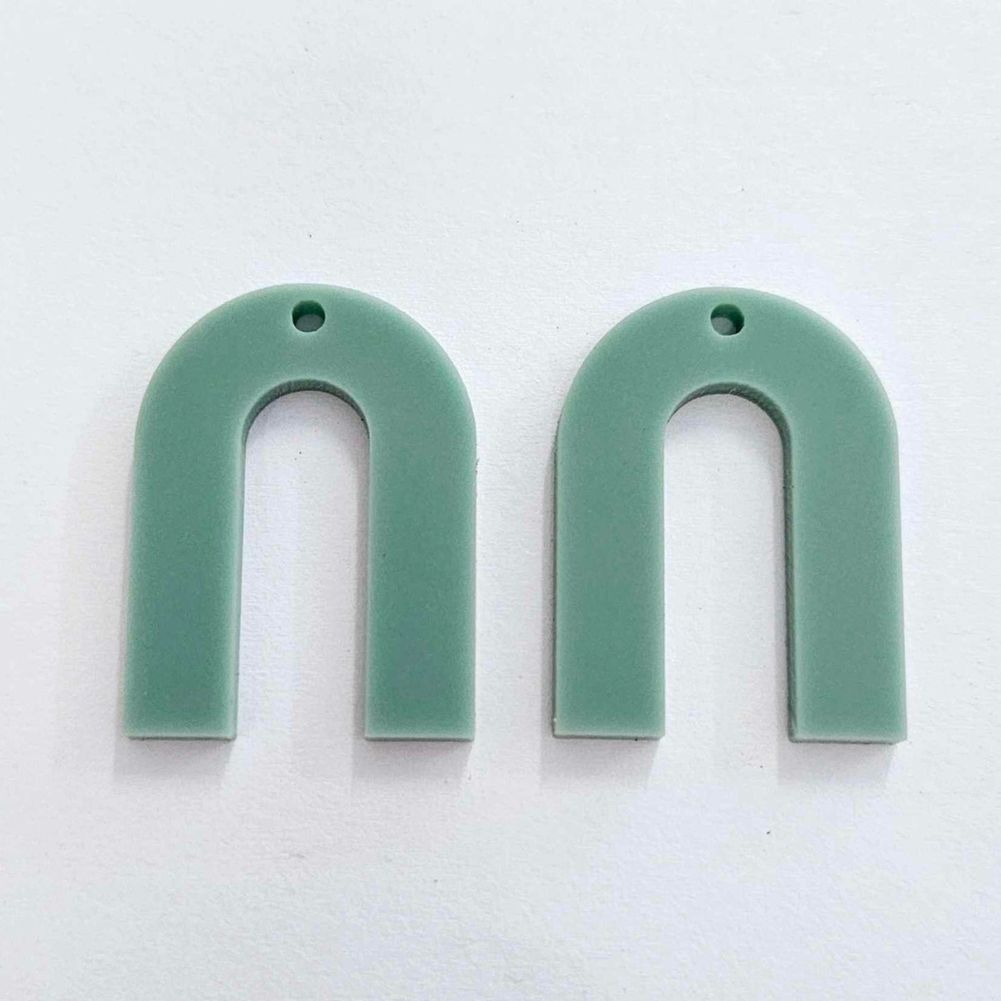 30mm TEAL TIDE Acrylic ARCHES (U Shape)