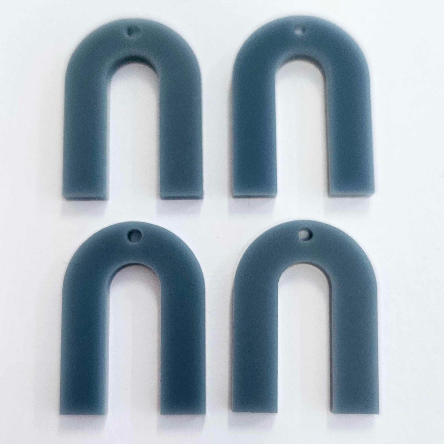 30mm BLUE STONE Acrylic ARCHES (U Shape)