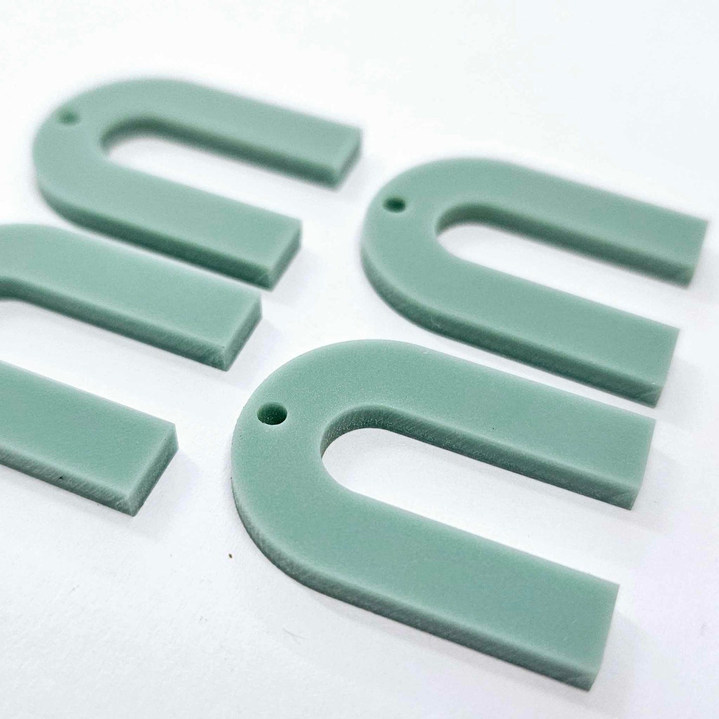 30mm TEAL TIDE Acrylic ARCHES (U Shape)