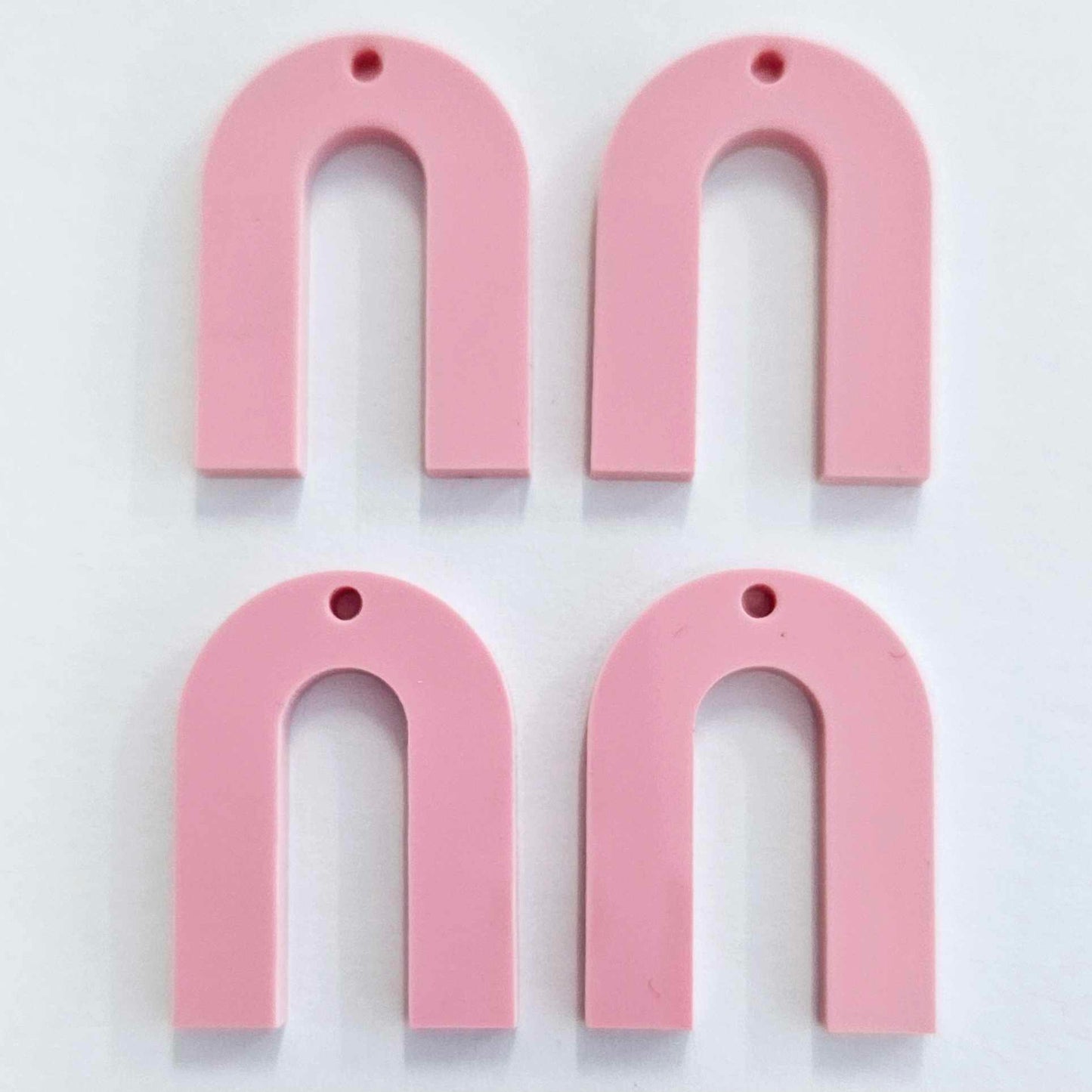 30mm PASTEL PINK Acrylic ARCHES (U Shape)