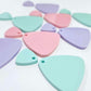 30mm PASTEL Acrylic TRIANGLE Dangles MIXED Pack