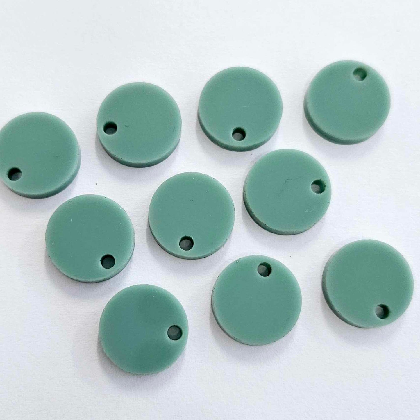 14mm TEAL TIDE Acrylic Toppers/Studs