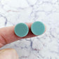 14mm TEAL TIDE Acrylic Toppers/Studs