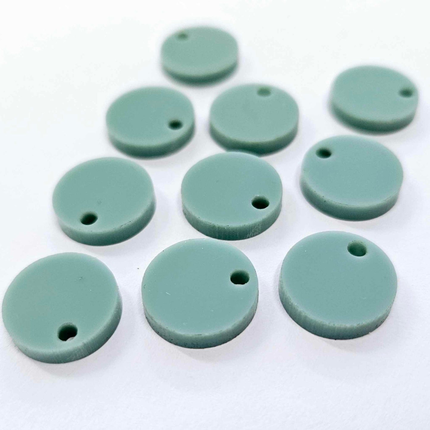 14mm TEAL TIDE Acrylic Toppers/Studs