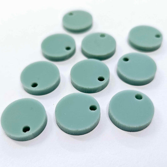 14mm TEAL TIDE Acrylic Toppers/Studs