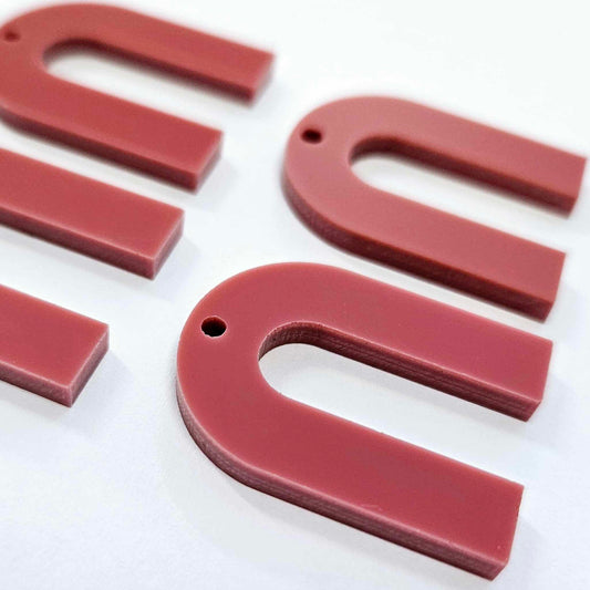 30mm DUSTY ROSE Acrylic ARCHES (U Shape)