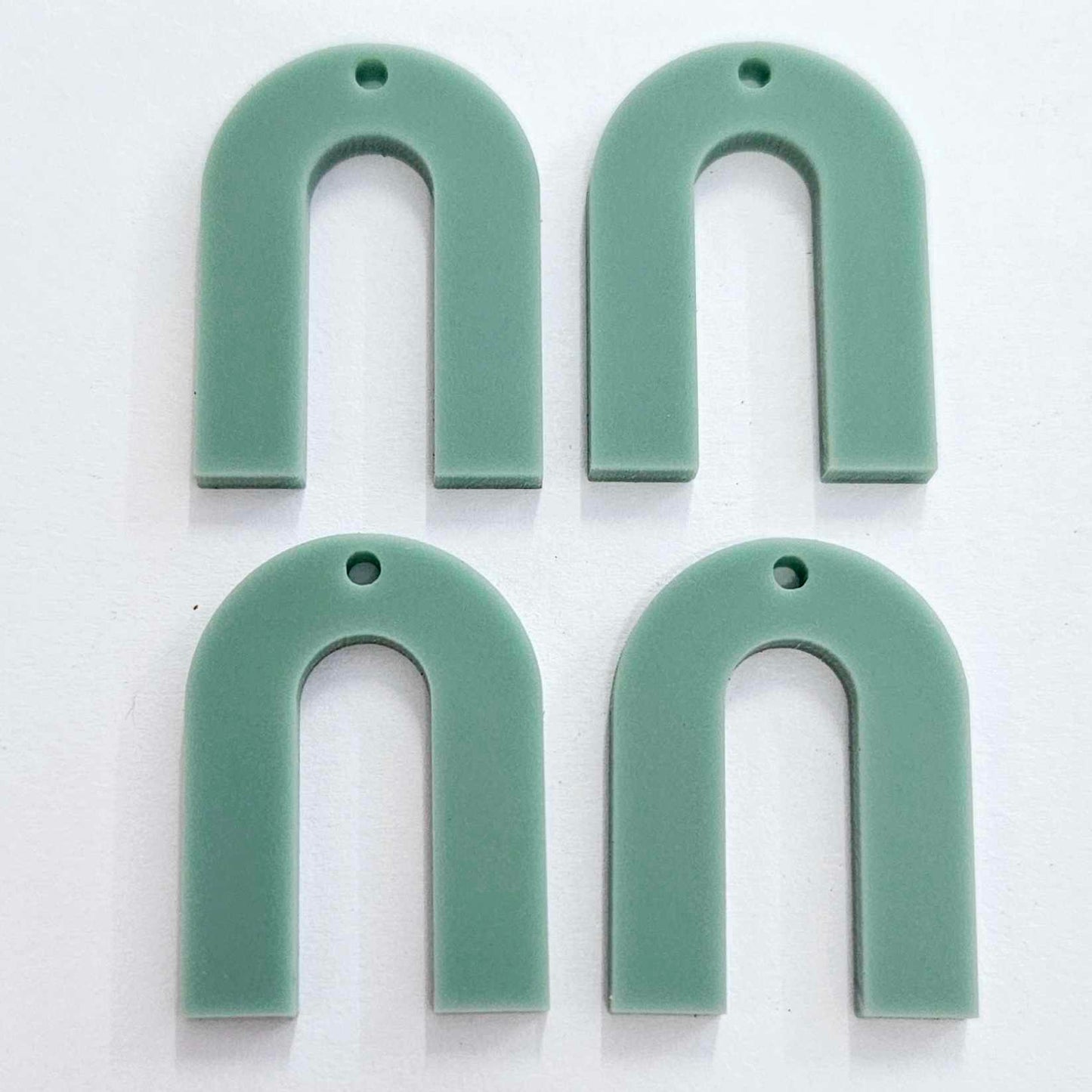 30mm TEAL TIDE Acrylic ARCHES (U Shape)