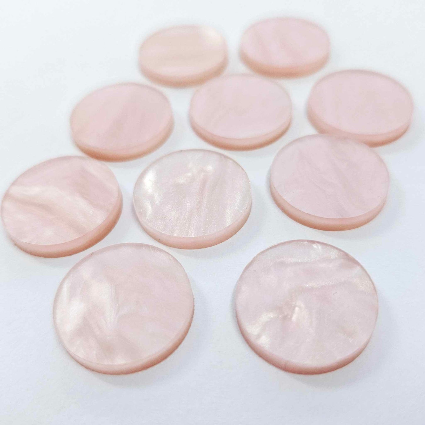 18mm PINK MARBLE Acrylic CIRCLES