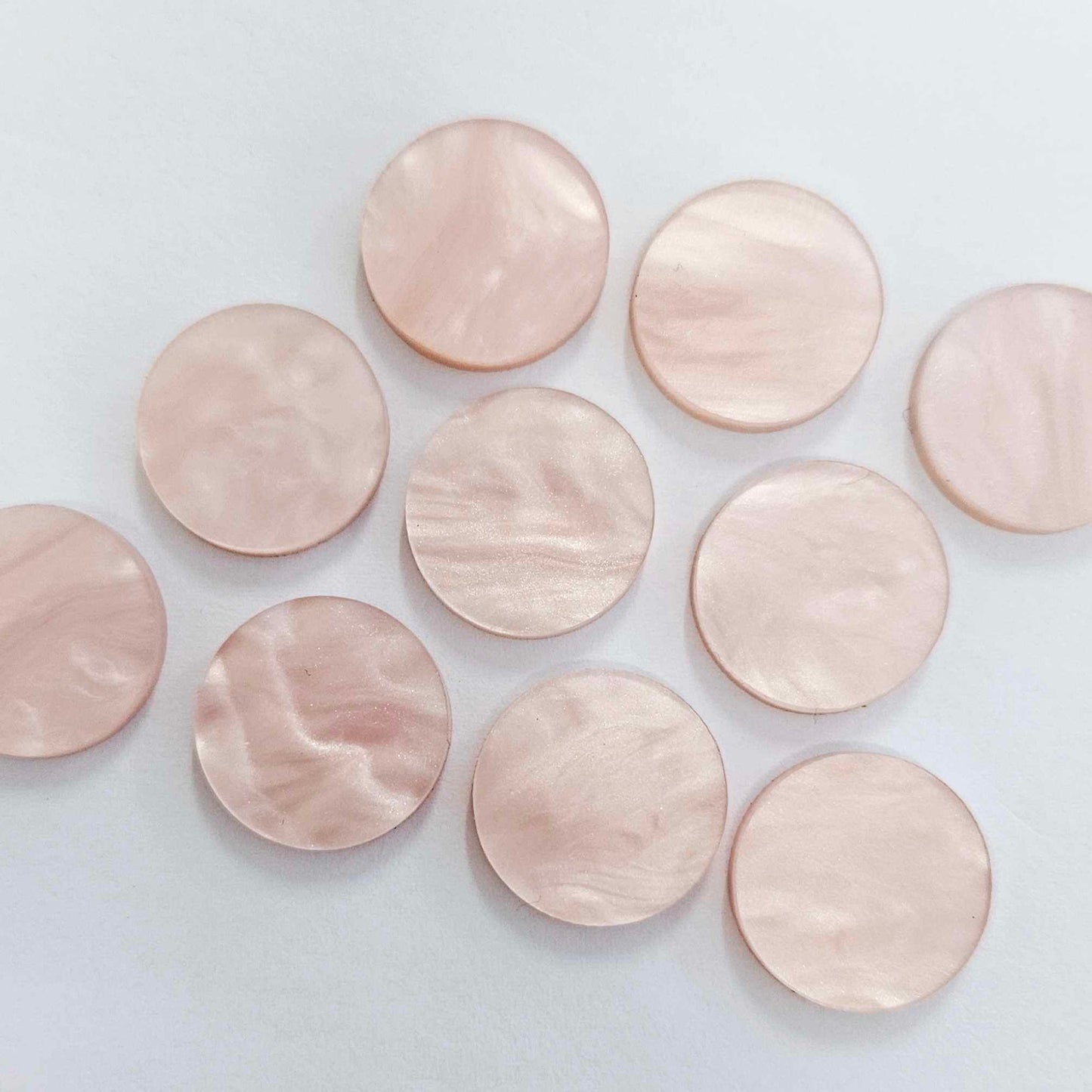 18mm PINK MARBLE Acrylic CIRCLES