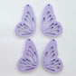 40mm PASTEL PURPLE Acrylic BUTTERFLY WINGS