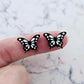 16mm GLOSSY BLACK Acrylic BUTTERFLIES
