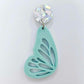 40mm PASTEL TURQUOISE (Aqua) Acrylic BUTTERFLY WINGS