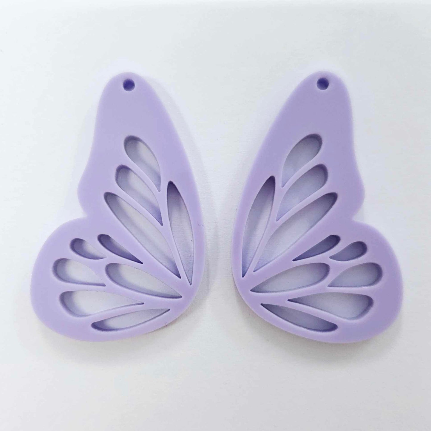 40mm PASTEL PURPLE Acrylic BUTTERFLY WINGS