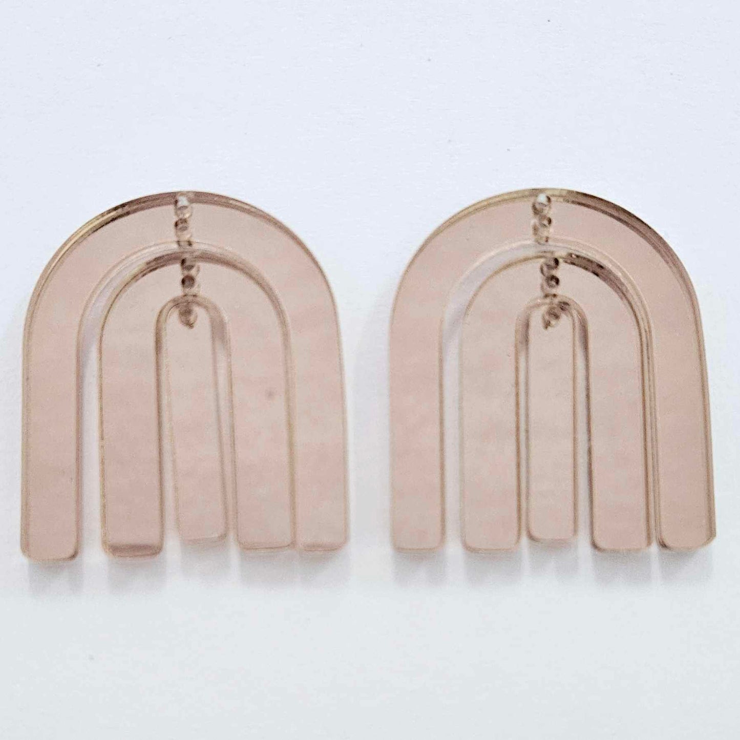 40mm ROSE GOLD MIRROR Acrylic RAINBOWS