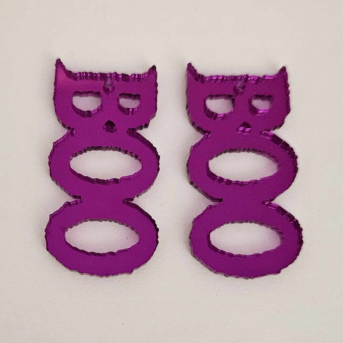 purple mirror boo Halloween spooky diy earring supplies laser cut acrylic dangles blanks