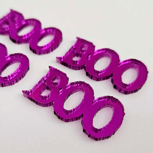 purple mirror boo Halloween spooky diy earring supplies laser cut acrylic dangles blanks