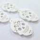 white skulls Halloween diy earring supplies laser cut acrylic dangles blanks